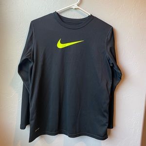 Boys Nike dri-fit long sleeved tshirt